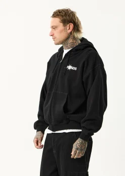 Sweaters & Hoodies<Afends Spiked  - Zip Hood Black