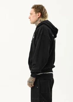Sweaters & Hoodies<Afends Spiked  - Zip Hood Black