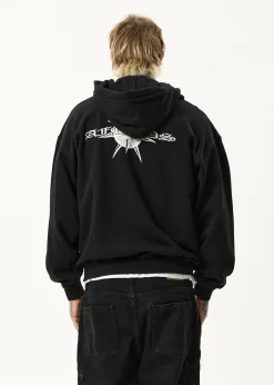 Sweaters & Hoodies<Afends Spiked  - Zip Hood Black