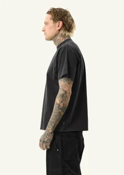 T-Shirts<Afends Spinal  - Boxy Tee Stone Black