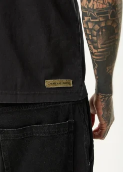 T-Shirts<Afends Spinal  - Boxy Tee Stone Black