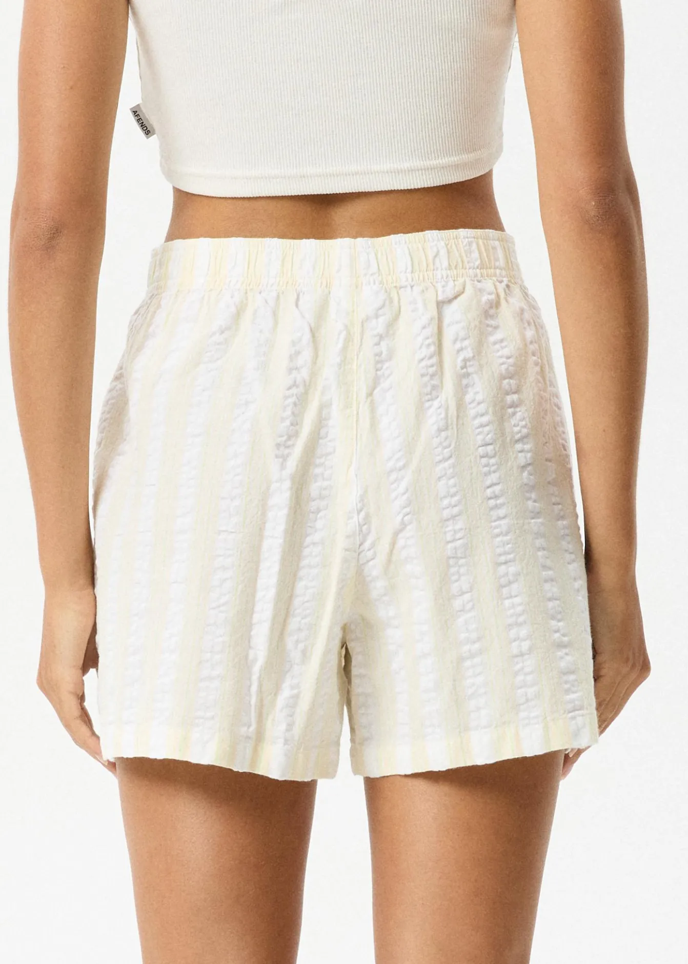 Sets & Co-Ords|Shorts<Afends Splice - Boxer Short White / Lemongrass