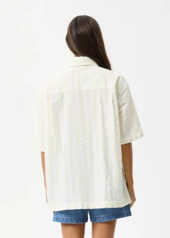 Sets & Co-Ords|Tees & Shirts<Afends Splice  - Short Sleeve Shirt White / Lemongrass