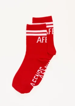 Accessories|Accessories<Afends Split  - Socks Two Pack Tomato