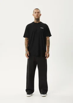 T-Shirts<Afends Staple  - Boxy Tee Black