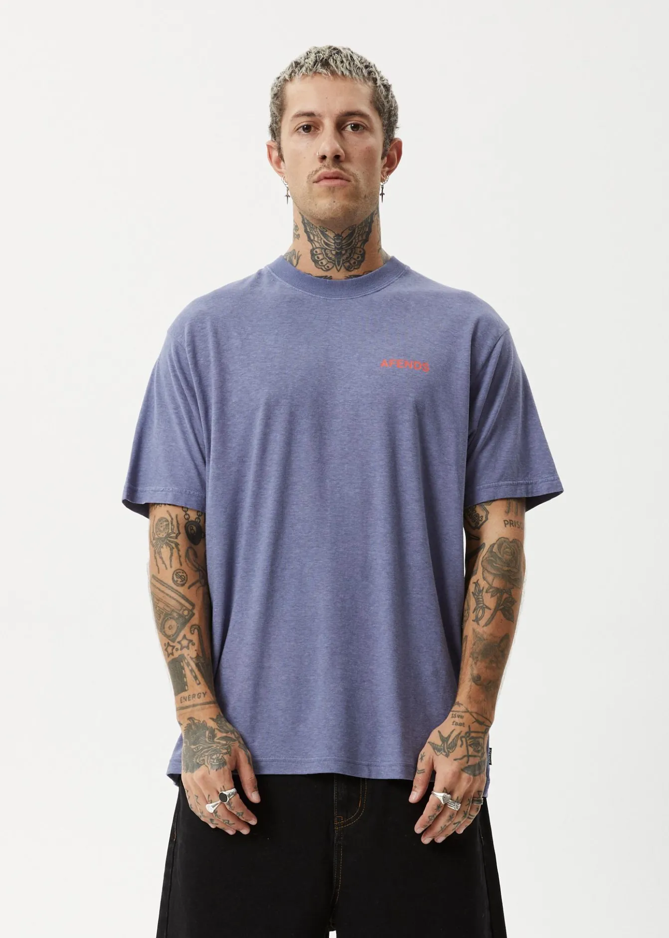 T-Shirts<Afends Staple - Boxy Tee Washed Marlin