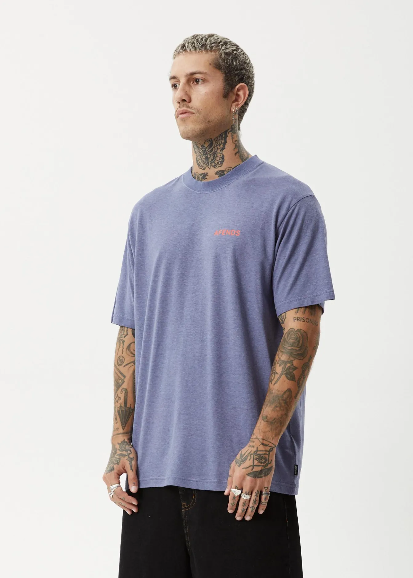 T-Shirts<Afends Staple - Boxy Tee Washed Marlin