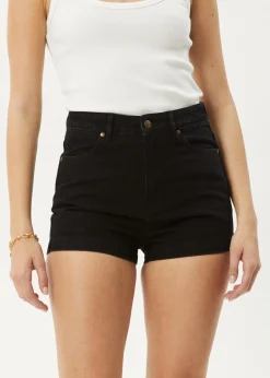 Shorts|Essentials<Afends Studio  - Denim Short Washed Black