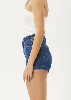 Shorts|Essentials<Afends Studio  - Denim Short Authentic Blue