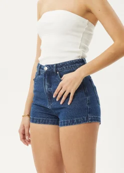 Shorts|Essentials<Afends Studio  - Denim Short Authentic Blue