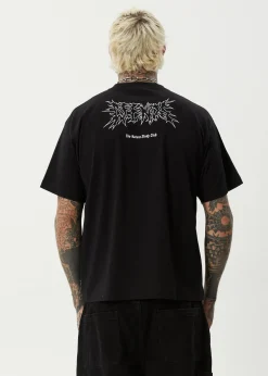 T-Shirts<Afends Study Club  - Boxy Tee Black