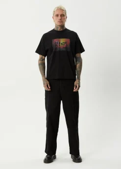 T-Shirts<Afends Study Club  - Boxy Tee Black