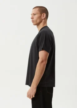 T-Shirts<Afends Sun Bite - Raglan Boxy Tee Stone Black