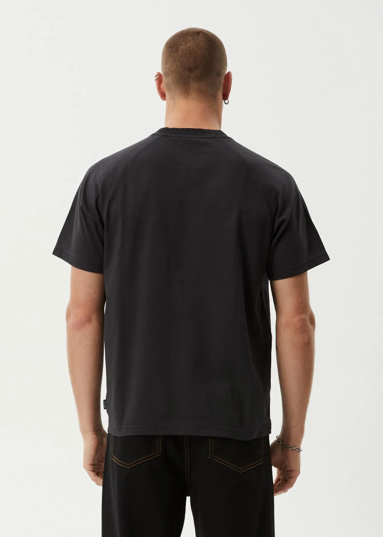 T-Shirts<Afends Sun Bite - Raglan Boxy Tee Stone Black