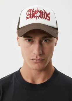 Accessories|Accessories<Afends Sun Bite  - Trucker Cap Coffee