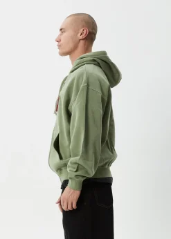 Sweaters & Hoodies<Afends Sun Bite - Zip Hood Oil Green