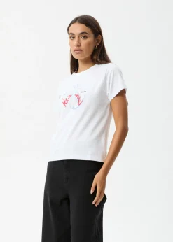 Tees & Shirts<Afends Sun Siren  - Regular Tee White