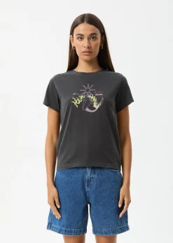 Tees & Shirts<Afends Sun Siren  - Regular Tee Stone Black