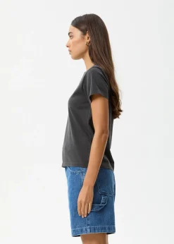 Tees & Shirts<Afends Sun Siren  - Regular Tee Stone Black