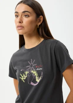 Tees & Shirts<Afends Sun Siren  - Regular Tee Stone Black
