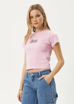 Tees & Shirts<Afends Sunbite  - Baby Tee Pink