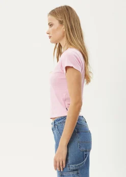 Tees & Shirts<Afends Sunbite  - Baby Tee Pink