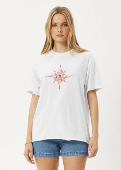 Tees & Shirts<Afends Sunny  - Oversized Tee White