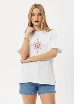 Tees & Shirts<Afends Sunny  - Oversized Tee White