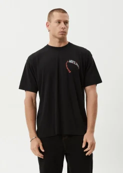 T-Shirts<Afends Surf Or Fly  - Boxy Tee Black