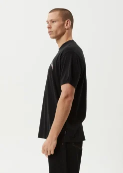 T-Shirts<Afends Surf Or Fly  - Boxy Tee Black