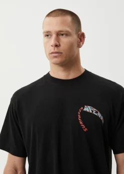 T-Shirts<Afends Surf Or Fly  - Boxy Tee Black