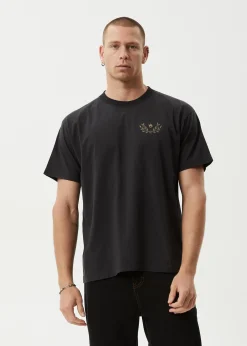 T-Shirts<Afends Surf Related  - Boxy Tee Stone Black