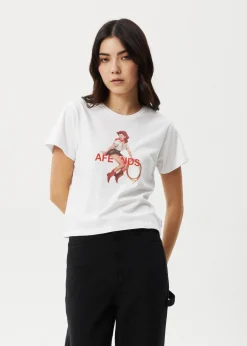 Tees & Shirts<Afends Sweet West  - Baby Tee White