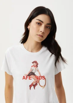 Tees & Shirts<Afends Sweet West  - Baby Tee White