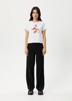 Tees & Shirts<Afends Sweet West  - Baby Tee White
