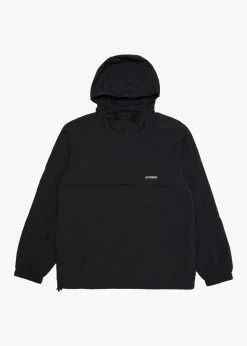 Jackets<Afends System  - Water Resistant Spray Anorak Jacket Black