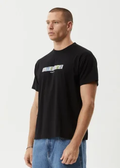 T-Shirts<Afends Take A Trip  - Boxy Tee Black