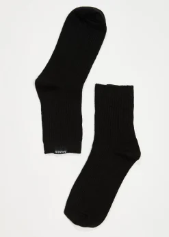 Accessories|Essentials<Afends The Essential  - Rib Socks Black