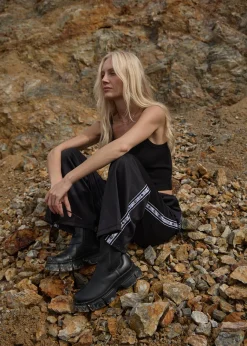 Pants<Afends Thorn Bound  - Sweat Pant Black