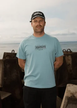 T-Shirts<Afends Thorny  - Boxy Tee Ocean Spray