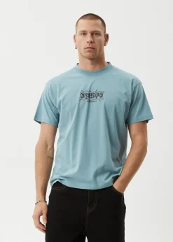 T-Shirts<Afends Thorny  - Boxy Tee Ocean Spray