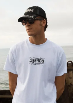 T-Shirts<Afends Thorny  - Boxy Tee White