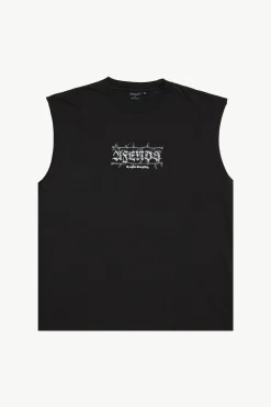 Sleeveless<Afends Thorny  - Sleeveless Tee Stone Black