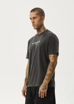 T-Shirts<Afends Thrown Out  - Retro Tee Black / White