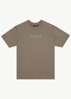 T-Shirts<Afends Thrown Out  - Retro Tee Fossil