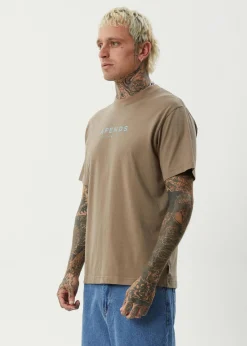 T-Shirts<Afends Thrown Out  - Retro Tee Fossil