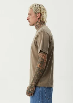 T-Shirts<Afends Thrown Out  - Retro Tee Fossil