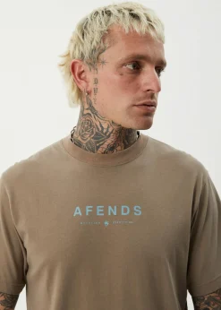 T-Shirts<Afends Thrown Out  - Retro Tee Fossil