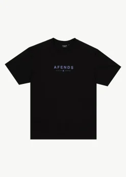 T-Shirts<Afends Thrown Out  - Retro Tee Black