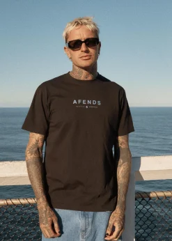 T-Shirts<Afends Thrown Out  - Retro Tee Black
